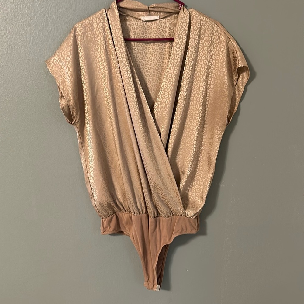 Leopard print dressy body suit